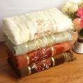 Tassels Embroidery Bamboo Bath Towel Decorative Bath Towel